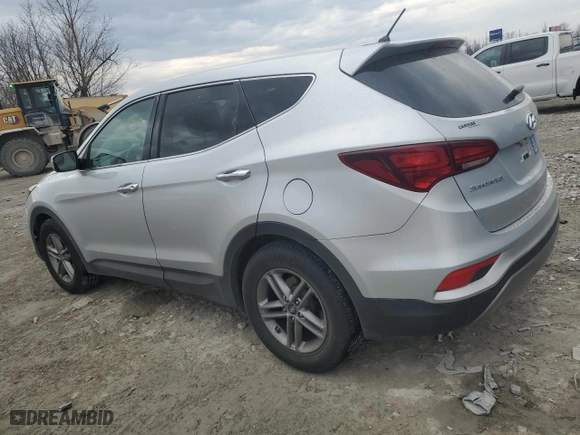 2018 Hyundai Santa Fe Sport 2.4L with VIN 5XYZT3LB2JG525490, listed as a Copart auction lot 47137205 with 117,336 mi miles and Salvage Title. Bid and sale history available at carsss.com. Image 2.