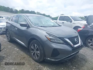 2020 Nissan Murano S with VIN 5N1AZ2AJXLN141660, listed as a IAAI auction lot 42244579 with 43,720 mi miles and . Bid and sale history available at DreamBid. Image 1.
