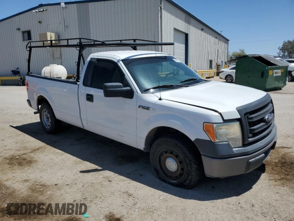2014 Ford F-150 XL with VIN 1FTMF1CM0EKF61685, listed as a Copart auction lot 54798055 with 210,709 mi miles and Clean Title. Bid and sale history available at carsss.com. Image 4.