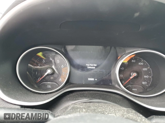 2019 Jeep Compass Latitude z VIN 3C4NJDBB7KT787317, wystawiony jako Copart lot #87840945 z przebiegiem 33 583 mil mil oraz Szkoda całkowita • Salvage title. Historia ofert i sprzedaży dostępna na DreamBid. Obrazek 9.