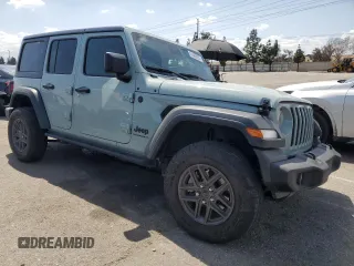 2024 Jeep Wrangler Sport S with VIN 1C4PJXDN4RW107105, listed as a Copart auction lot 51469895 with 30,545 mi miles and Salvage Title. Bid and sale history available at carsss.com. Image 4.