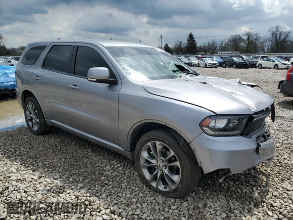 2019 Dodge Durango GT Plus with VIN 1C4RDJDG5KC550286, listed as a Copart auction lot 52127855 with 106,738 mi miles and Salvage title. Bid and sale history available at DreamBid. Image 4.