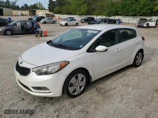 2016 Kia Forte 5-Door LX with VIN KNAFK5A82G5637956, listed as a Copart auction lot 53205155 with 84,830 mi miles and Clean Title. Bid and sale history available at carsss.com. Image 1.