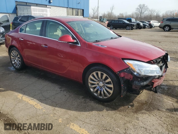 2012 Buick Regal Turbo Premium 1 with VIN 2G4GS5EV0C9211568, listed as a Copart auction lot 53569285 with 201,044 mi miles and Clean title. Bid and sale history available at DreamBid. Image 4.