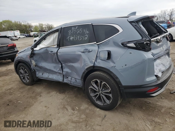 2022 Honda CR-V EX-L with VIN 5J6RT6H85NL005805, listed as a Copart auction lot 52603345 with 164,362 mi miles and Salvage Title. Bid and sale history available at DreamBid. Image 2.
