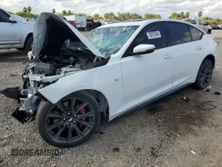2022 Cadillac CT5 Sport with VIN 1G6DP5RK5N0113709, listed as a Copart auction lot 78757494 with 0 mi miles and Salvage Title. Bid and sale history available at carsss.com. Image 1.