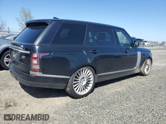 2017 Land Rover Range Rover with VIN SALGS5FE4HA355244, listed as a Copart auction lot 53041715 with 83,872 mi miles and Clean title. Bid and sale history available at DreamBid. Image 3.