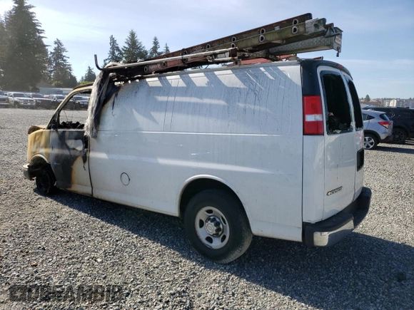 2018 Chevrolet Express Cargo Van with VIN 1GCWGAFP8J1336300, listed as a Copart auction lot 56515614 with 0 mi miles and Salvage Title. Bid and sale history available at carsss.com. Image 2.