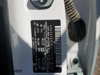 2019 Kia Optima S with VIN 5XXGT4L31KG293945, listed as a Copart auction lot 53371715 with 137,318 mi miles and Salvage Title. Bid and sale history available at carsss.com. Image 12.