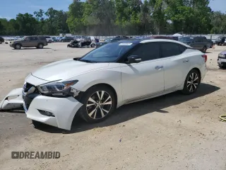 2017 Nissan Maxima SV with VIN 1N4AA6APXHC380979, listed as a Copart auction lot 51933945 with 204,159 mi miles and Salvage Title. Bid and sale history available at carsss.com. Image 1.