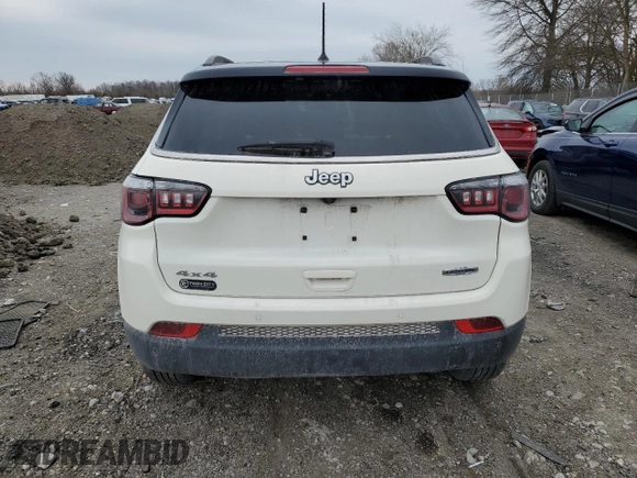 2018 Jeep Compass Latitude with VIN 3C4NJDBBXJT373401, listed as a Copart auction lot 50025585 with 125,182 mi miles and Salvage title. Bid and sale history available at DreamBid. Image 6.