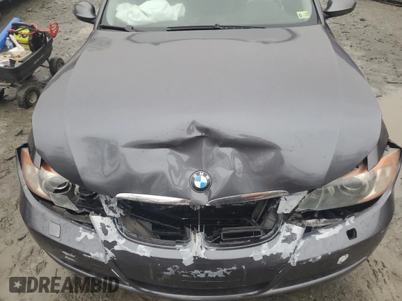 2007 BMW 3 Series 328xi with VIN WBAVT73517FZ36937, listed as a Copart auction lot 84458504 with 109,143 mi miles and Salvage title. Bid and sale history available at DreamBid. Image 12.