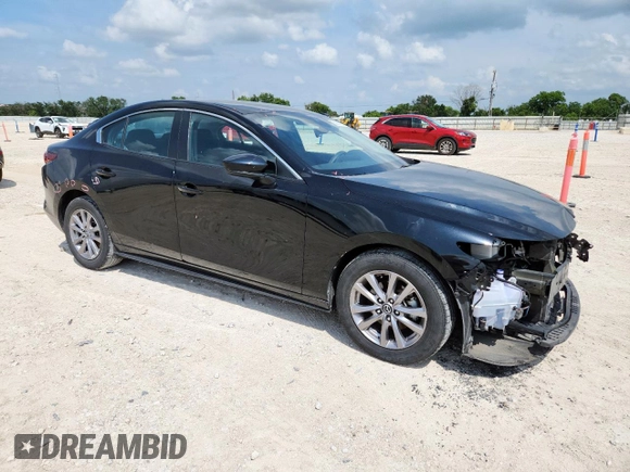 2020 Mazda 3 with VIN 3MZBPABL1LM127551, listed as a Copart auction lot 59587255 with 77,261 mi miles and Salvage title. Bid and sale history available at DreamBid. Image 4.
