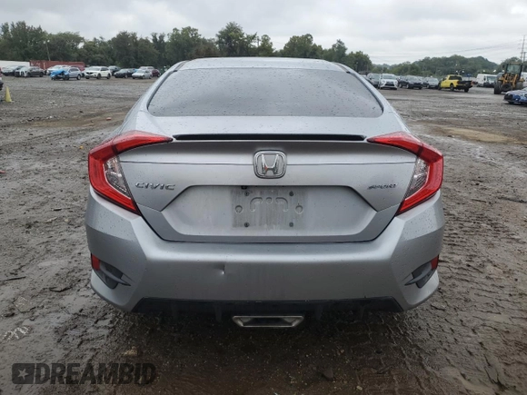 2019 Honda Civic Sport with VIN 2HGFC2F80KH583583, listed as a Copart auction lot 72145774 with 61,228 mi miles and Salvage title. Bid and sale history available at DreamBid. Image 6.