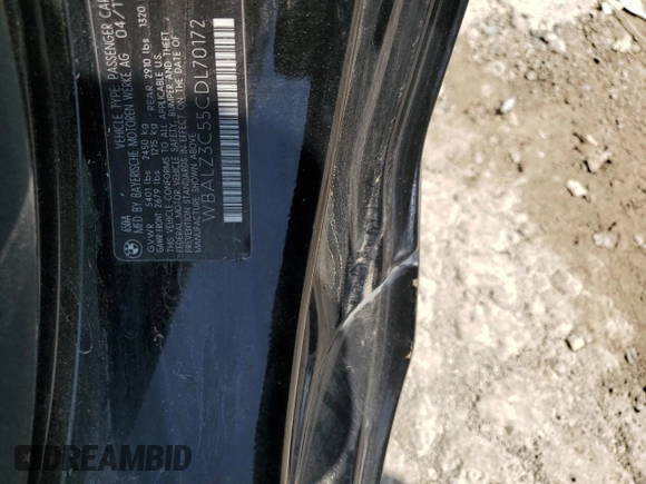 2012 BMW 6 Series 650i z VIN WBALZ3C55CDL70172, wystawiony jako Copart lot #58656785 z przebiegiem 104 657 mil mil oraz Czysty tytuł • Clean title. Historia ofert i sprzedaży dostępna na DreamBid. Obrazek 12.