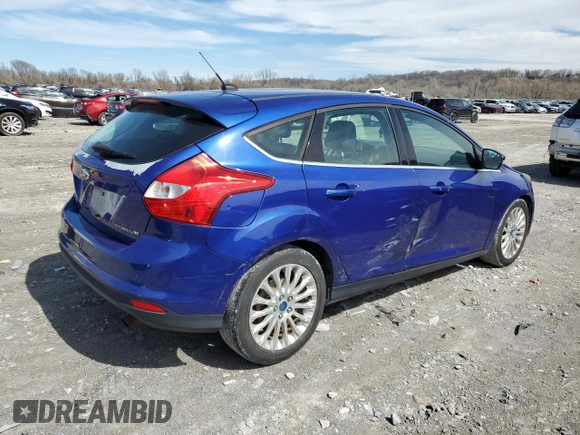 2012 Ford Focus Titanium with VIN 1FAHP3N23CL262467, listed as a Copart auction lot 50095155 with 97,785 mi miles and Salvage Title. Bid and sale history available at carsss.com. Image 3.