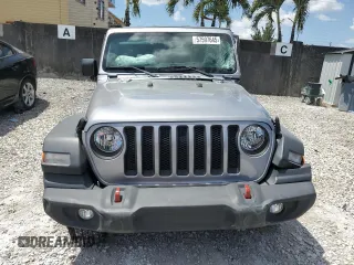 2019 Jeep Wrangler Unlimited Sport S with VIN 1C4HJXDG0KW509912, listed as a Copart auction lot 57597645 with Not provided miles and Salvage title. Bid and sale history available at DreamBid. Image 5.