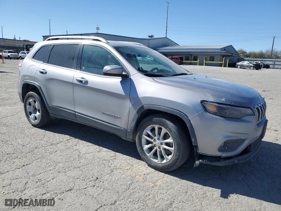 2019 Jeep Cherokee Latitude with VIN 1C4PJLCBXKD242803, listed as a Copart auction lot 53848294 with 85,380 mi miles and Salvage Title. Bid and sale history available at carsss.com. Image 4.