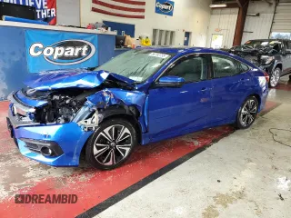 2017 Honda Civic EX-L z VIN 19XFC1F72HE208086, wystawiony jako Copart lot #58762755 z przebiegiem 125 482 mil mil oraz Szkoda całkowita • Salvage title. Historia ofert i sprzedaży dostępna na DreamBid. Obrazek 1.
