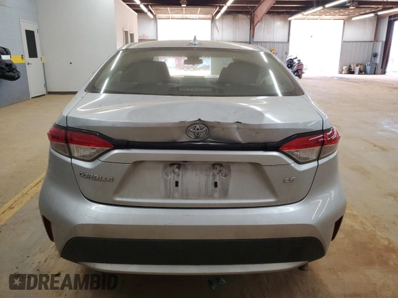2022 Toyota Corolla LE with VIN JTDEPMAE6NJ204273, listed as a Copart auction lot 46590455 with 70,088 mi miles and Salvage Title. Bid and sale history available at DreamBid. Image 6.