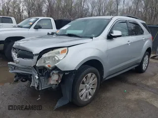 2010 Chevrolet Equinox LT w/2LT with VIN 2CNFLPEY6A6245981, listed as a IAAI auction lot 41878343 with 206,832 mi miles. Bid and sale history available at carsss.com. Image 2.