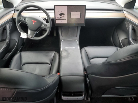 2022 Tesla Model 3 Long Range with VIN 5YJ3E1EB9NF166878, listed as a Copart auction lot 45726195 with 156,000 mi miles and Salvage Title. Bid and sale history available at carsss.com. Image 8.