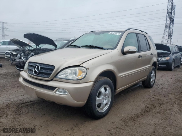2002 Mercedes-Benz M-Class with VIN 4JGAB54E52A341338, listed as a Copart auction lot 86425474 with 0 mi miles and Clean Title. Bid and sale history available at carsss.com. Image 1.