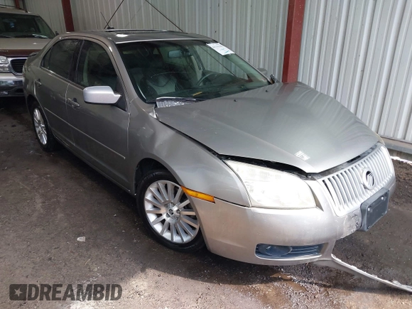 2009 Mercury Milan Premier with VIN 3MEHM08Z39R627040, listed as a IAAI auction lot 40108495 with 191,614 mi miles. Bid and sale history available at carsss.com. Image 1.