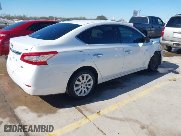 2013 Nissan Sentra S with VIN 3N1AB7AP1DL776474, listed as a IAAI auction lot 41354323 with 127,288 mi miles and . Bid and sale history available at DreamBid. Image 4.