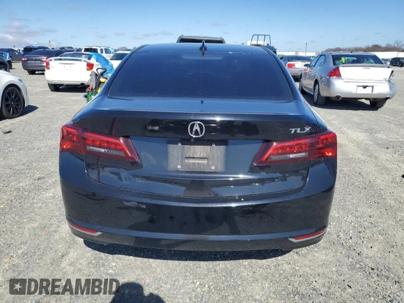 2015 Acura TLX V6 Tech with VIN 19UUB2F54FA013820, listed as a Copart auction lot 46991475 with 103,319 mi miles and Salvage Title. Bid and sale history available at carsss.com. Image 6.