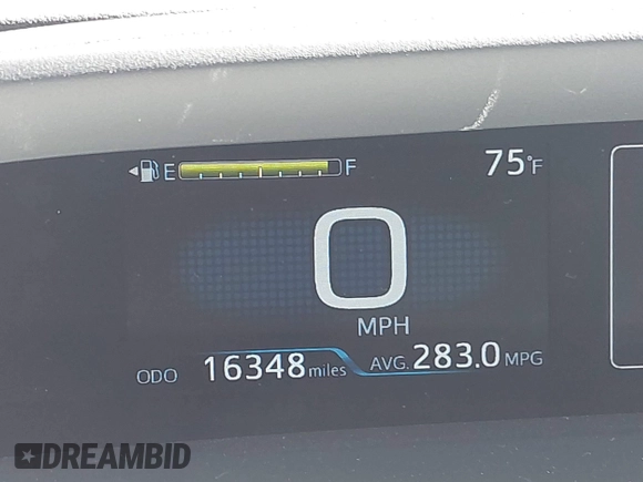 2021 Toyota Prius LE with VIN JTDKAMFP8M3174629, listed as a IAAI auction lot 42087974 with 16,348 mi miles and . Bid and sale history available at DreamBid. Image 15.