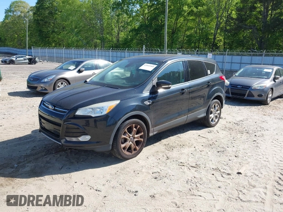 2013 Ford Escape SEL with VIN 1FMCU0HX3DUC67212, listed as a IAAI auction lot 42045568 with 142,382 mi miles. Bid and sale history available at carsss.com. Image 2.