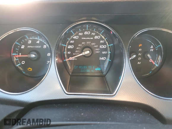 2012 Ford Taurus SEL with VIN 1FAHP2EW2CG115515, listed as a Copart auction lot 86634654 with 223,186 mi miles and Salvage Title. Bid and sale history available at DreamBid. Image 9.