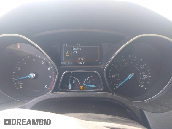 2015 Ford Focus Titanium with VIN 1FADP3J24FL277732, listed as a IAAI auction lot 41903397 with 238,138 mi miles and . Bid and sale history available at carsss.com. Image 7.