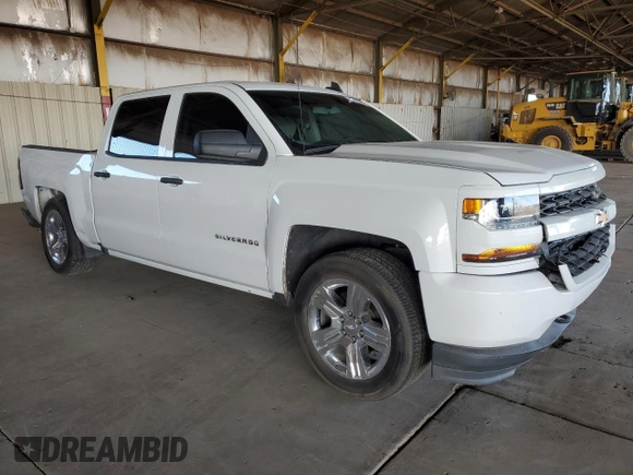 2018 Chevrolet Silverado 1500 Custom with VIN 3GCPCPEH4JG383662, listed as a Copart auction lot 79775984 with 147,850 mi miles and Salvage Title. Bid and sale history available at DreamBid. Image 4.