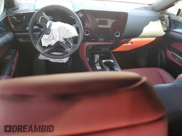 2025 Lexus NX 350 Premium with VIN JTJGGCEZ9S5010385, listed as a Copart auction lot 46846485 with 5,606 mi miles and Salvage title. Bid and sale history available at DreamBid. Image 8.