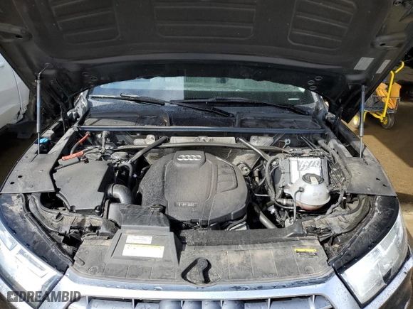 2020 Audi Q5 Premium Plus with VIN WA1BNAFY0L2076155, listed as a Copart auction lot 45599985 with 41,366 mi miles and Salvage Title. Bid and sale history available at carsss.com. Image 12.