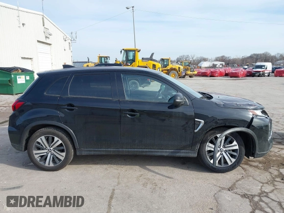 2022 Mitsubishi Outlander Sport ES with VIN JA4ARUAU0NU008029, listed as a IAAI auction lot 41857295 with 50,075 mi miles. Bid and sale history available at carsss.com. Image 13.