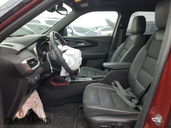 2022 Chevrolet TrailBlazer RS with VIN KL79MUSL7NB106352, listed as a Copart auction lot 50310445 with 54,566 mi miles and Salvage Title. Bid and sale history available at DreamBid. Image 7.