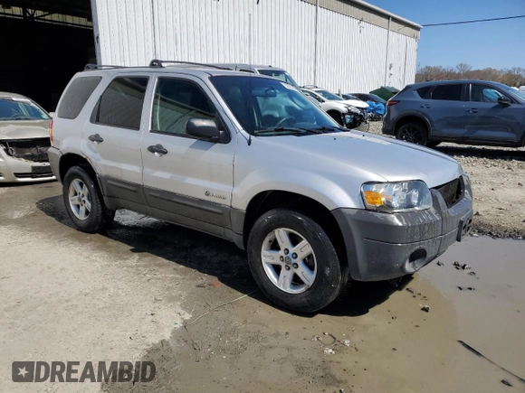 2006 Ford Escape Hybrid with VIN 1FMCU96H06KD03730, listed as a Copart auction lot 52585995 with 189,363 mi miles and Salvage title. Bid and sale history available at DreamBid. Image 4.