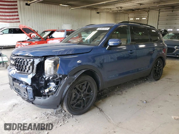 2024 Kia Telluride SX Prestige X-Pro z VIN 5XYP5DGC6RG465574, wystawiony jako Copart lot #62007015 z przebiegiem 23 718 mil mil oraz Szkoda całkowita • Salvage title. Historia ofert i sprzedaży dostępna na DreamBid. Obrazek 1.
