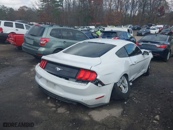 2020 Ford Mustang EcoBoost with VIN 1FA6P8TH7L5123071, listed as a IAAI auction lot 41120267 with 90,322 mi miles. Bid and sale history available at carsss.com. Image 4.