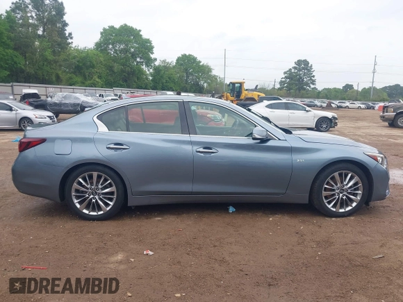 2018 Infiniti Q50 3.0t LUXE with VIN JN1EV7AP4JM357903, listed as a IAAI auction lot 41919730 with 130,858 mi miles. Bid and sale history available at carsss.com. Image 13.