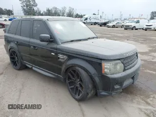 2013 Land Rover Range Rover Sport HSE LUX with VIN SALSK2D45DA766942, listed as a IAAI auction lot 41687527 with 1 mi miles. Bid and sale history available at carsss.com. Image 1.