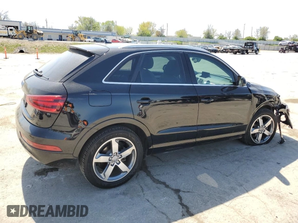 2015 Audi Q3 Premium Plus with VIN WA1BFCFS1FR004865, listed as a Copart auction lot 53348405 with 130,521 mi miles and Salvage title. Bid and sale history available at DreamBid. Image 3.