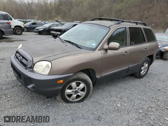 2005 Hyundai Santa Fe GLS with VIN KM8SC73D45U893440, listed as a Copart auction lot 54064965 with 195,826 mi miles and Clean Title. Bid and sale history available at carsss.com. Image 1.