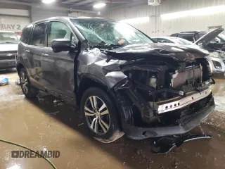 2017 Honda Pilot EX-L with VIN 5FNYF6H54HB091386, listed as a Copart auction lot 49551375 with 79,335 mi miles and Salvage Title. Bid and sale history available at DreamBid. Image 4.