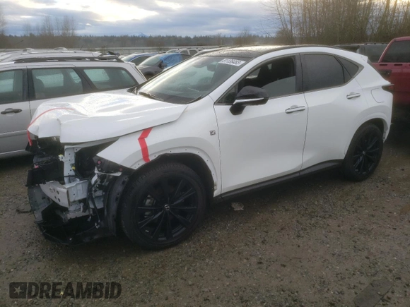 2022 Lexus NX with VIN JTJKGCEZ2N2001107, listed as a Copart auction lot 81136483 with 9,875 mi miles. Bid and sale history available at carsss.com. Image 1.