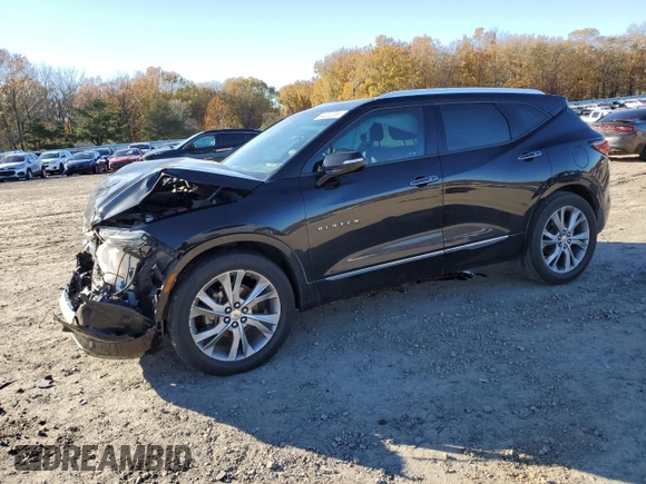 2019 Chevrolet Blazer Premier with VIN 3GNKBFRS1KS694470, listed as a Copart auction lot 84202244 with 56,069 mi miles and Salvage title. Bid and sale history available at DreamBid. Image 1.