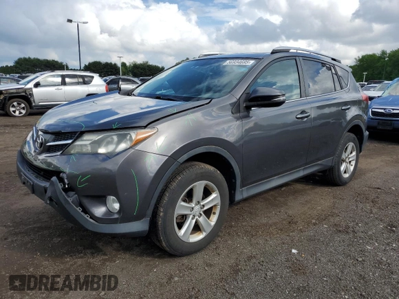2013 Toyota RAV4 XLE with VIN 2T3RFREV5DW121414, listed as a Copart auction lot 56934695 with 107,922 mi miles and Salvage title. Bid and sale history available at DreamBid. Image 1.